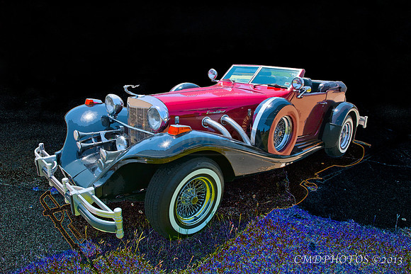 Artistic Antique Car